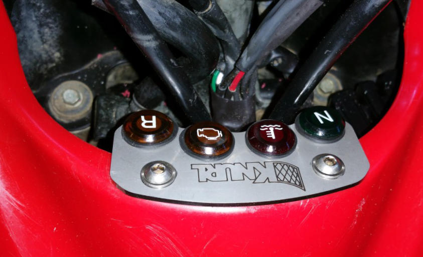 Honda TRX700XX Stainless Steel Dash | Relocating Indicator Lights